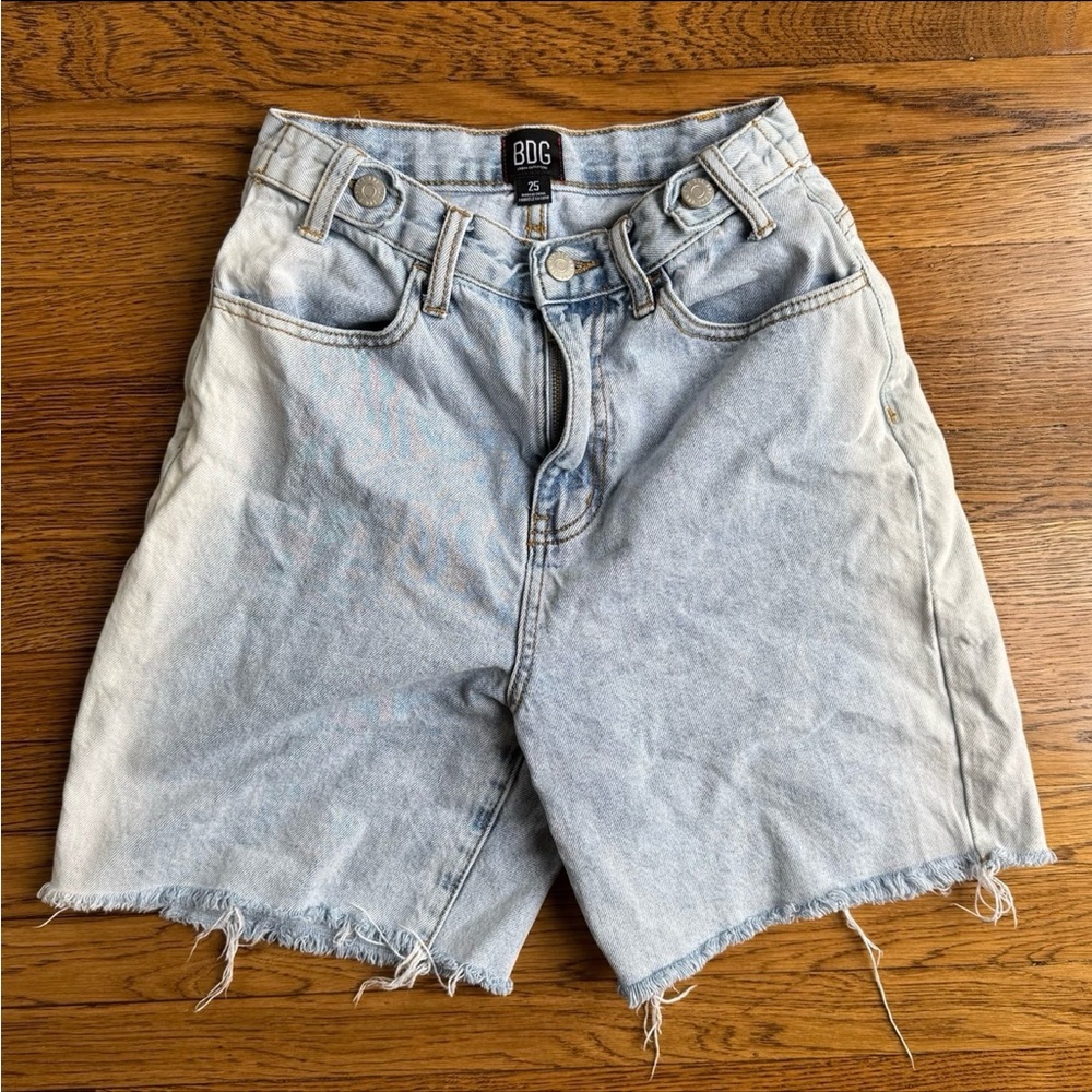 BDG Light Blue Denim Cutoff Shorts